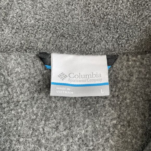 Columbia Flanker II Oregon Ducks Mens Fleece Jacket Full Zip Gray Size Large - Picture 8 of 12